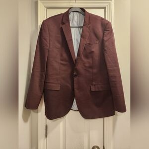 Express Men's Blazer- Sz 44R - Burgundy